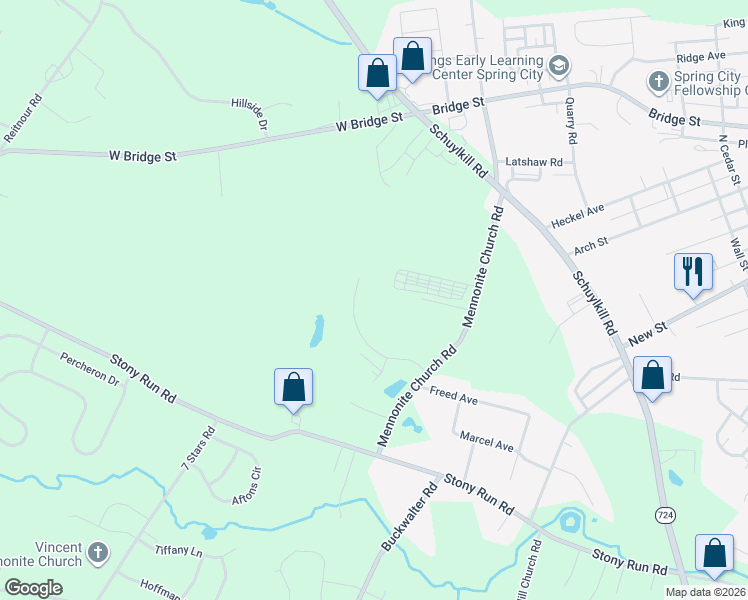 map of restaurants, bars, coffee shops, grocery stores, and more near in Spring City