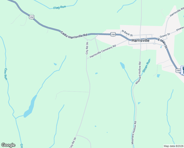 map of restaurants, bars, coffee shops, grocery stores, and more near 49695 City Road 36 in Cadiz