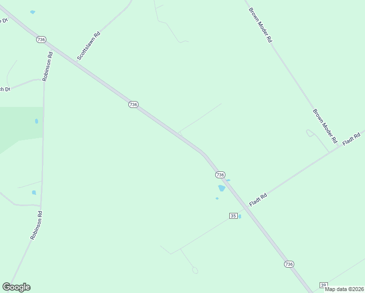 map of restaurants, bars, coffee shops, grocery stores, and more near 11950 Ohio 736 in Marysville