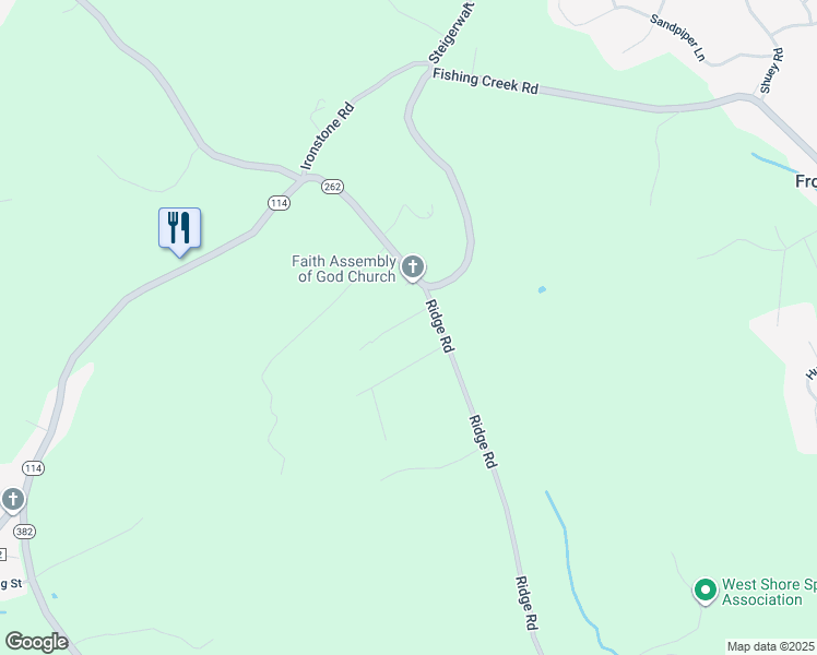 map of restaurants, bars, coffee shops, grocery stores, and more near 732 Capri Circle in Lewisberry