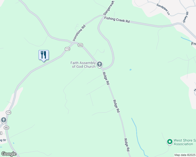 map of restaurants, bars, coffee shops, grocery stores, and more near 732 Capri Circle in Lewisberry