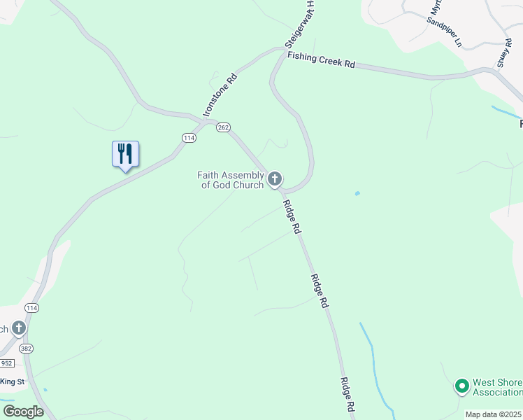 map of restaurants, bars, coffee shops, grocery stores, and more near 735 Capri Circle in Lewisberry
