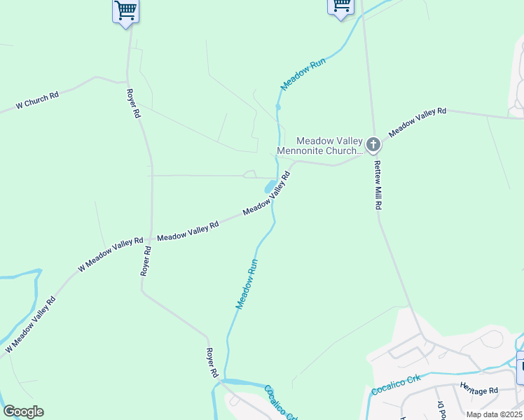 map of restaurants, bars, coffee shops, grocery stores, and more near 228 Meadow Valley Road in Ephrata