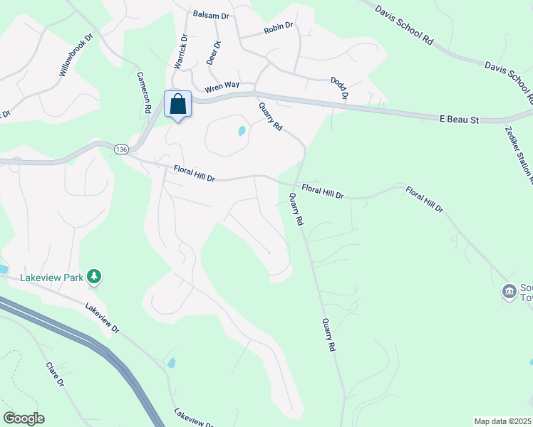 map of restaurants, bars, coffee shops, grocery stores, and more near 29 Green Crescent Drive in Washington