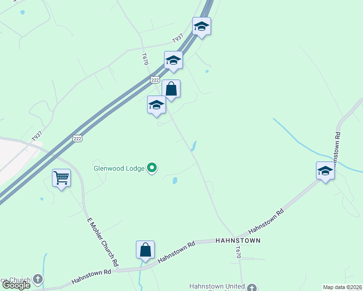 map of restaurants, bars, coffee shops, grocery stores, and more near 759 Glenwood Drive in Ephrata