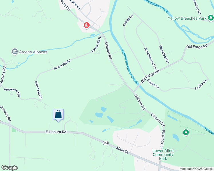 map of restaurants, bars, coffee shops, grocery stores, and more near 3716 Lisburn Road in Mechanicsburg