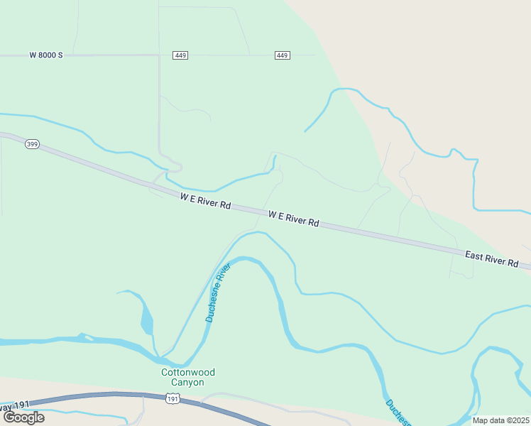 map of restaurants, bars, coffee shops, grocery stores, and more near 539 East River Road in Duchesne