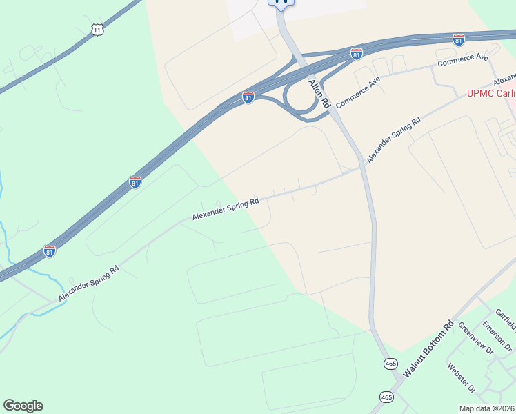 map of restaurants, bars, coffee shops, grocery stores, and more near 619 Alexander Spring Road in Carlisle