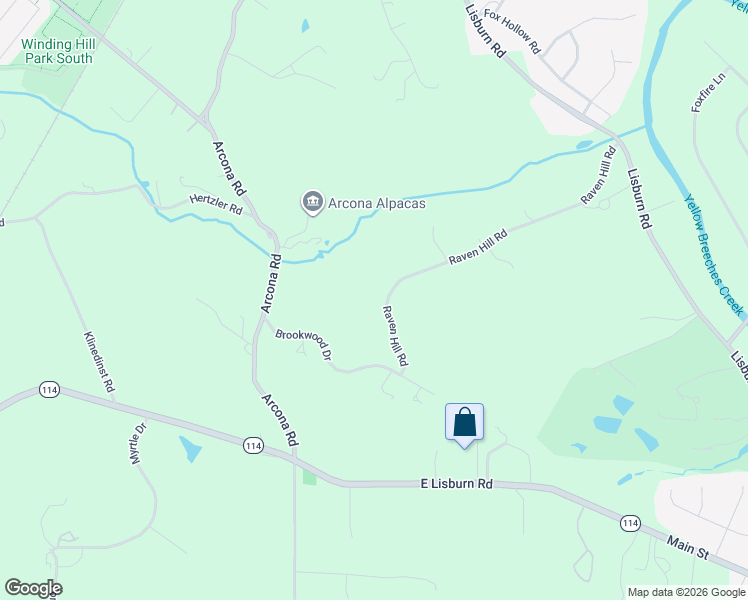 map of restaurants, bars, coffee shops, grocery stores, and more near 1401 Raven Hill Road in Mechanicsburg