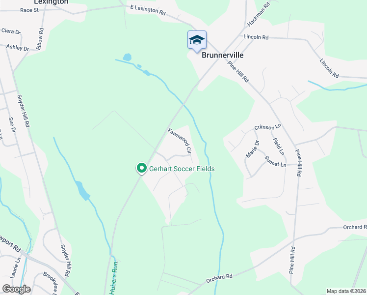 map of restaurants, bars, coffee shops, grocery stores, and more near 518 Fawnwood Circle in Lititz