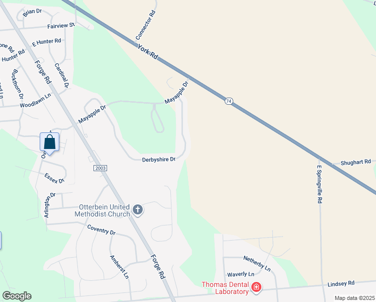map of restaurants, bars, coffee shops, grocery stores, and more near 27 Derbyshire Drive in Carlisle
