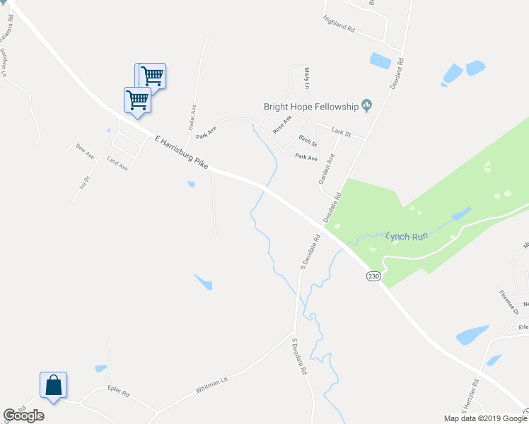 map of restaurants, bars, coffee shops, grocery stores, and more near 4154 E Harrisburg Pike in Middletown