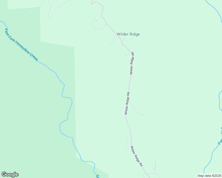 map of restaurants, bars, coffee shops, grocery stores, and more near 6060 Wilder Ridge Road in Garberville