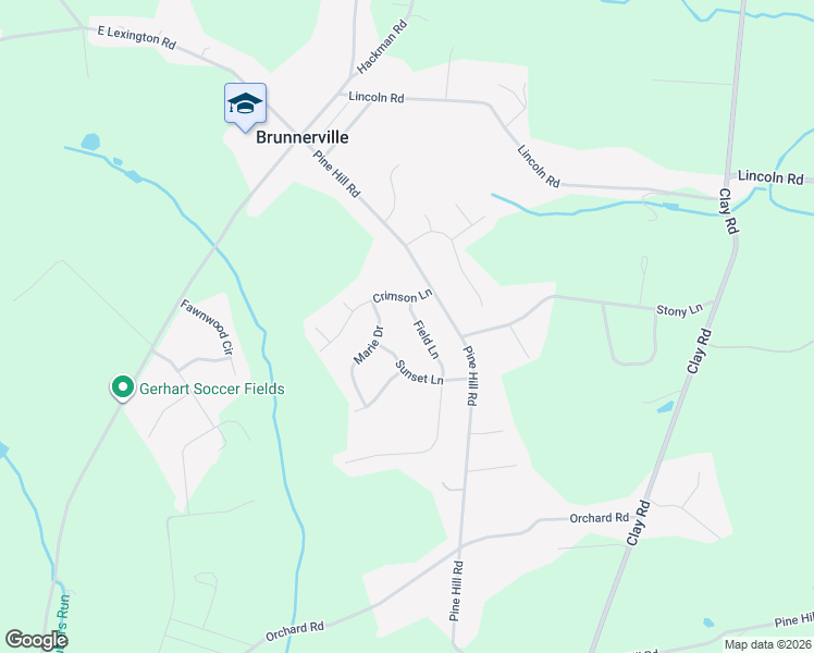 map of restaurants, bars, coffee shops, grocery stores, and more near 6 Marie Drive in Lititz