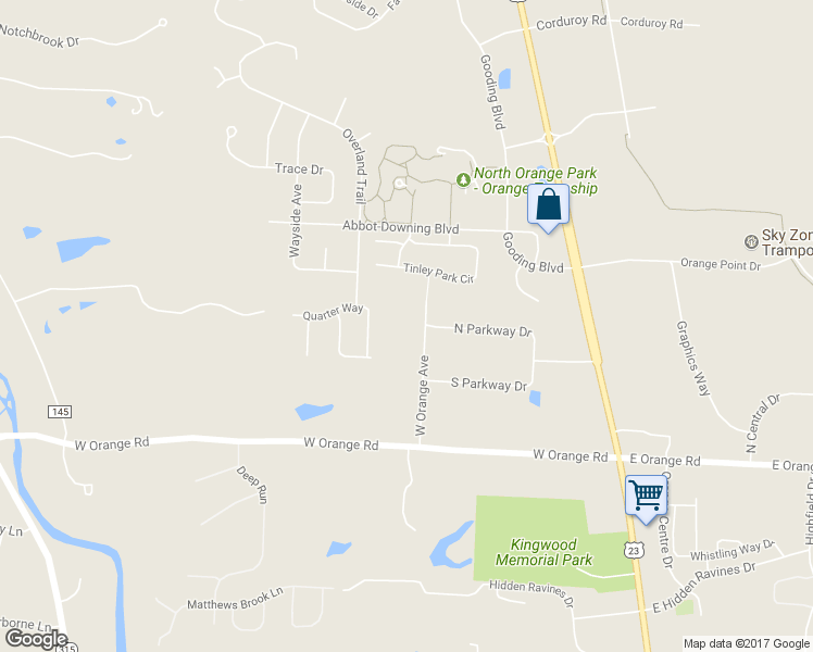 map of restaurants, bars, coffee shops, grocery stores, and more near 7864 West Orange Avenue in Delaware