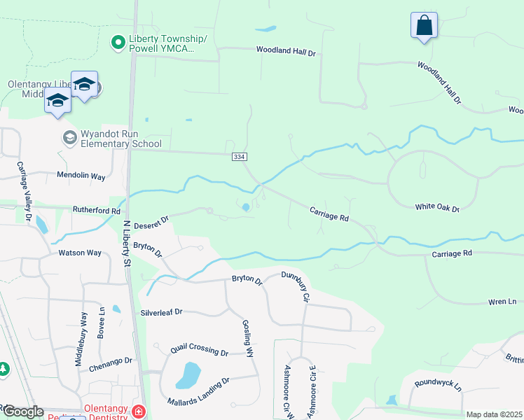 map of restaurants, bars, coffee shops, grocery stores, and more near 2470 Deseret Drive in Powell