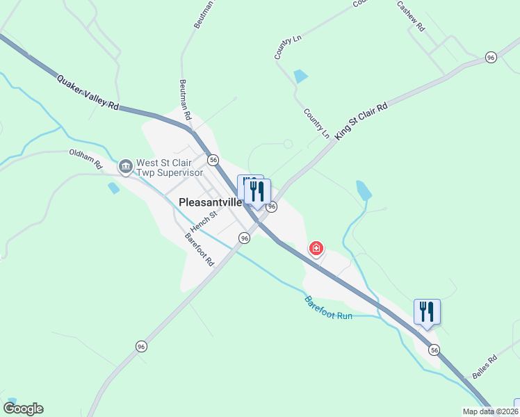 map of restaurants, bars, coffee shops, grocery stores, and more near 155 Emersons Way in Pleasantville