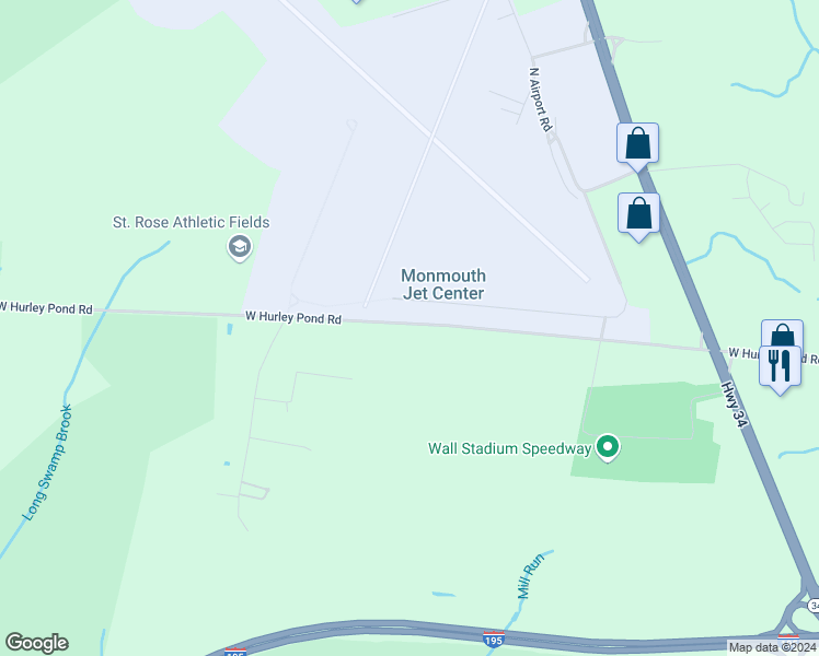map of restaurants, bars, coffee shops, grocery stores, and more near 5013 West Hurley Pond Road in Wall Township
