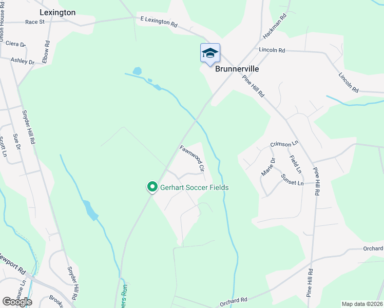 map of restaurants, bars, coffee shops, grocery stores, and more near 518 Fawnwood Circle in Lititz