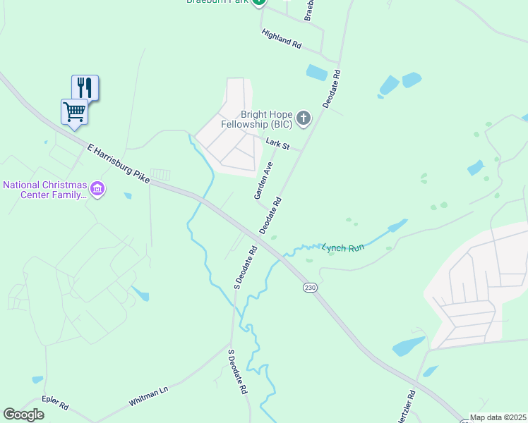 map of restaurants, bars, coffee shops, grocery stores, and more near 99 North Deodate Road in Middletown