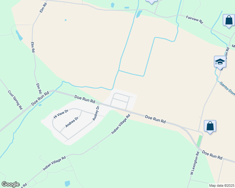 map of restaurants, bars, coffee shops, grocery stores, and more near 63 Penn Valley Village in Lititz