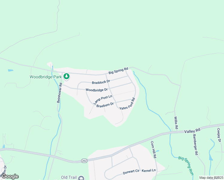 map of restaurants, bars, coffee shops, grocery stores, and more near 318 Woodbridge Drive in Etters