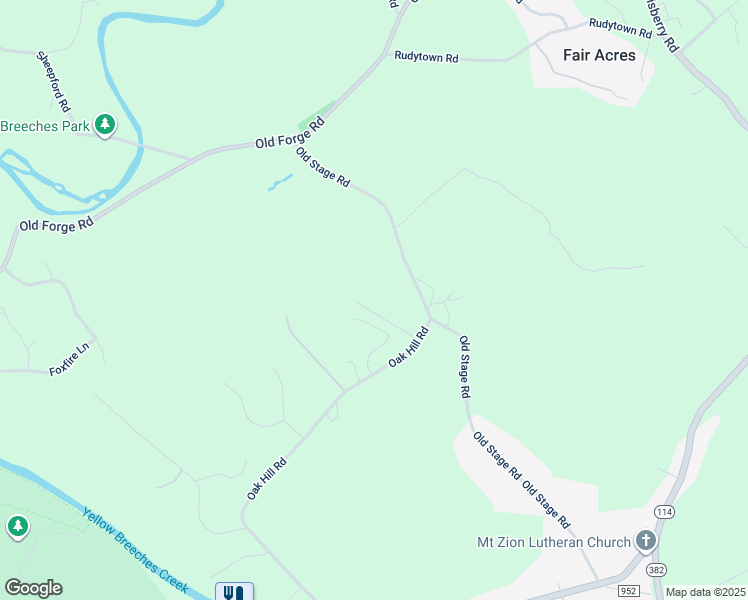 map of restaurants, bars, coffee shops, grocery stores, and more near 915 Oak Hill Road in Lewisberry