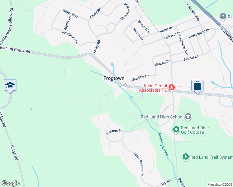 map of restaurants, bars, coffee shops, grocery stores, and more near 626 Fishing Creek Road in New Cumberland