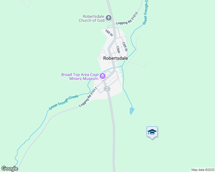 map of restaurants, bars, coffee shops, grocery stores, and more near 688 Wood Street in Robertsdale