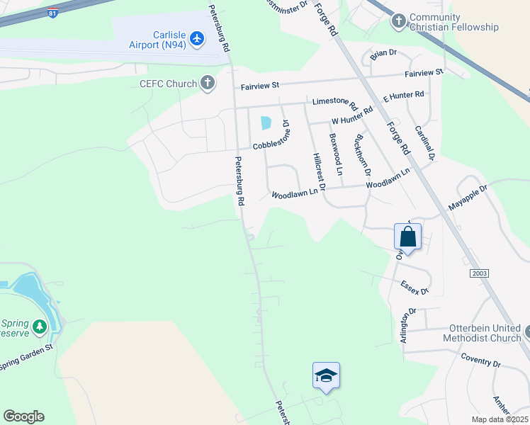 map of restaurants, bars, coffee shops, grocery stores, and more near 5 Madison Cir in Carlisle