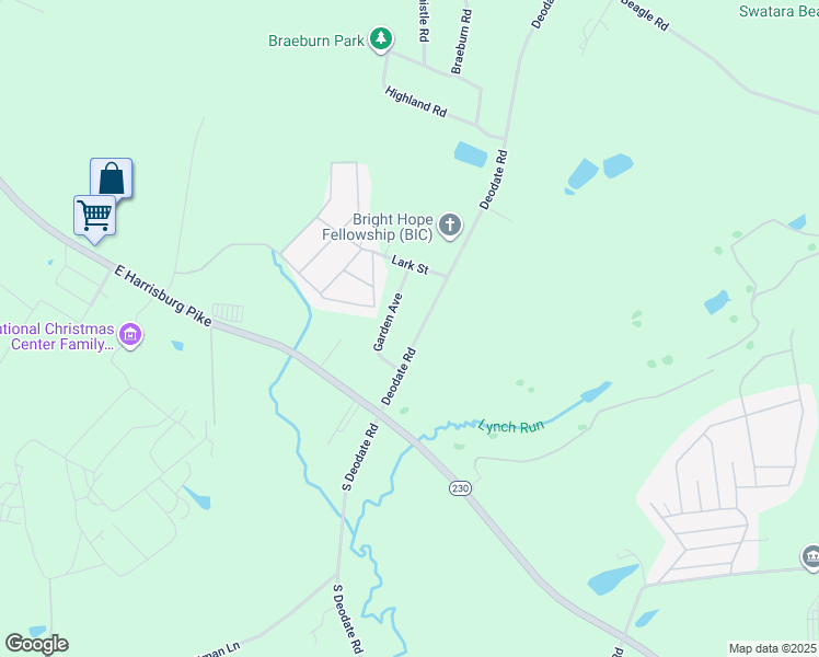 map of restaurants, bars, coffee shops, grocery stores, and more near 195 North Deodate Road in Middletown