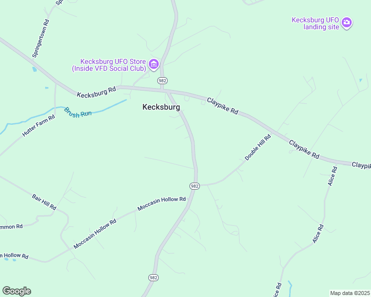map of restaurants, bars, coffee shops, grocery stores, and more near 2363-2379 Pennsylvania 982 in Mount Pleasant