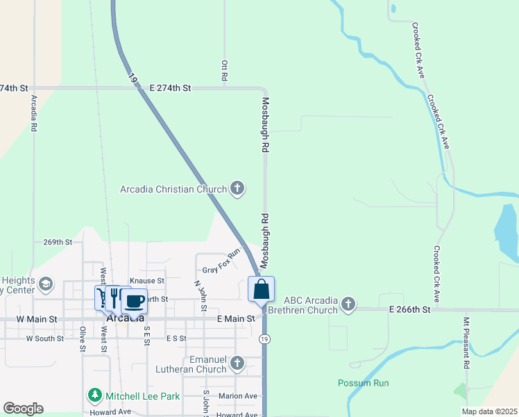 map of restaurants, bars, coffee shops, grocery stores, and more near 26920 Mosbaugh Road in Arcadia