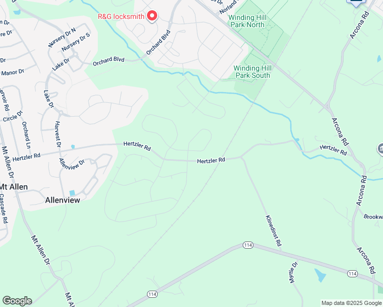 map of restaurants, bars, coffee shops, grocery stores, and more near in Allenview