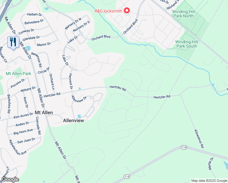 map of restaurants, bars, coffee shops, grocery stores, and more near 2141 South Autumn Chase Drive in Mechanicsburg
