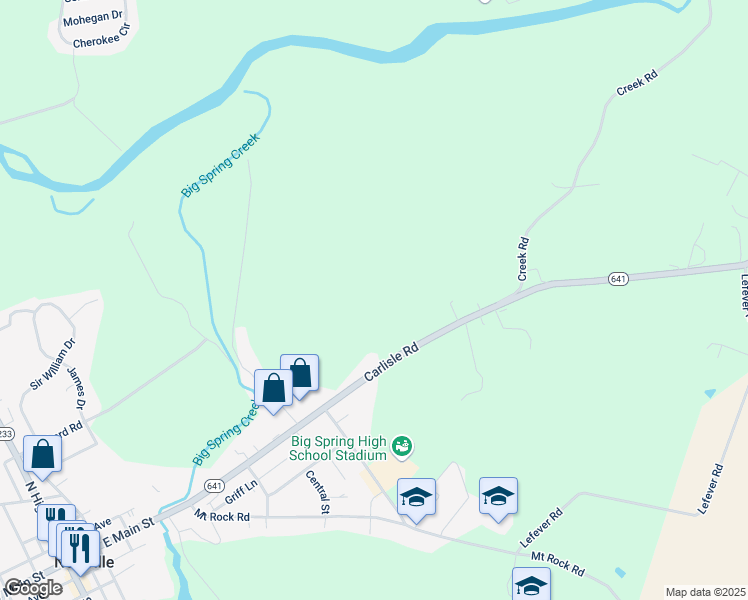 map of restaurants, bars, coffee shops, grocery stores, and more near in Newville