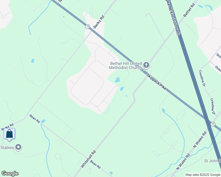 map of restaurants, bars, coffee shops, grocery stores, and more near 26 Umbrell Drive in Norristown