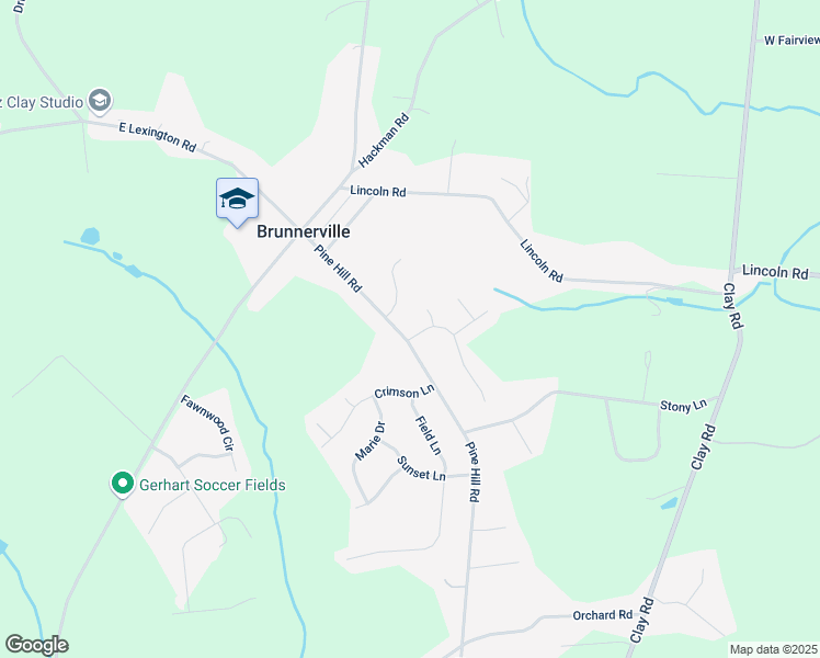 map of restaurants, bars, coffee shops, grocery stores, and more near 605 Pine Hill Road in Lititz