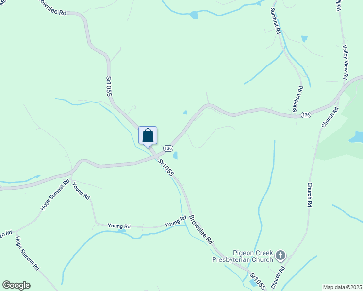 map of restaurants, bars, coffee shops, grocery stores, and more near 2230 Pennsylvania 136 in Eighty Four