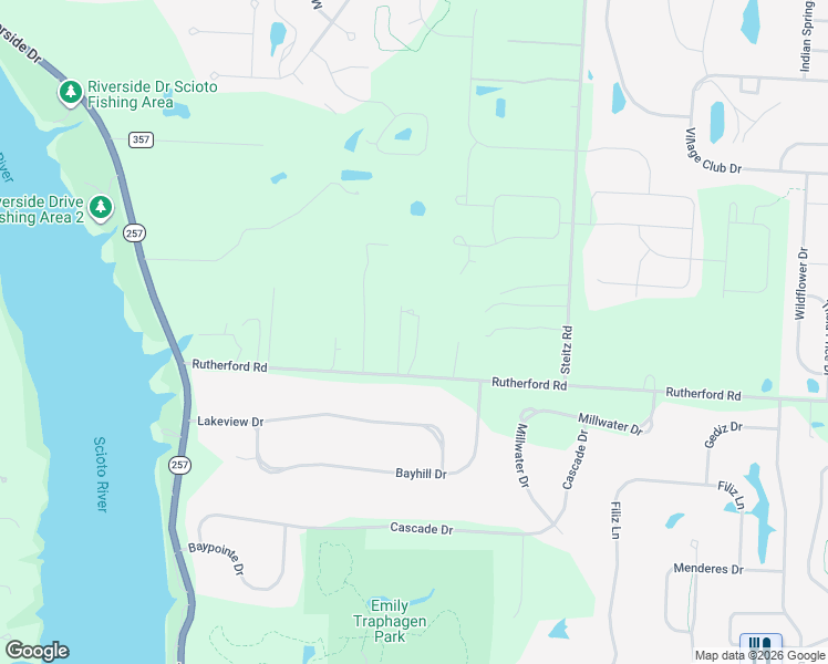 map of restaurants, bars, coffee shops, grocery stores, and more near 4730 Rutherford Road in Powell