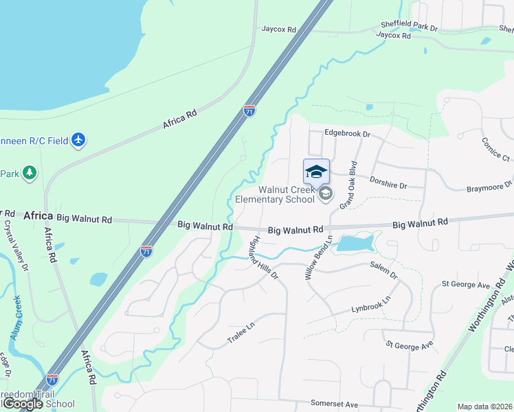 map of restaurants, bars, coffee shops, grocery stores, and more near 5755 Whispering Trail in Galena