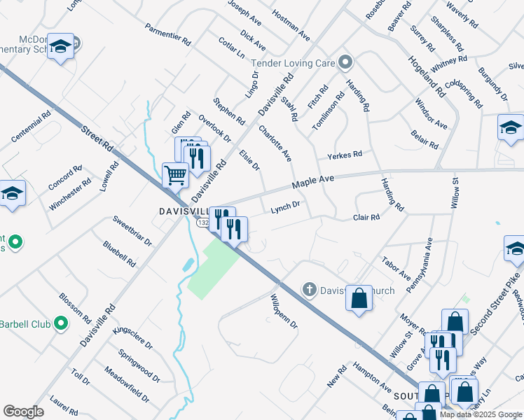 map of restaurants, bars, coffee shops, grocery stores, and more near 120 Green Lane in Southampton