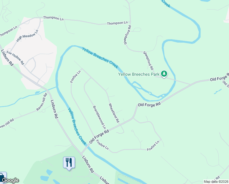 map of restaurants, bars, coffee shops, grocery stores, and more near 106 Wheatland Rd in Lewisberry