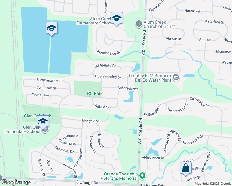 map of restaurants, bars, coffee shops, grocery stores, and more near 6788 Greenspire Dr in Lewis Center
