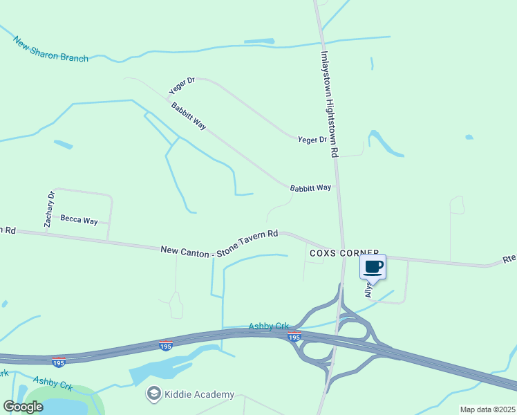map of restaurants, bars, coffee shops, grocery stores, and more near 6 Cherry Lane in West Windsor Township