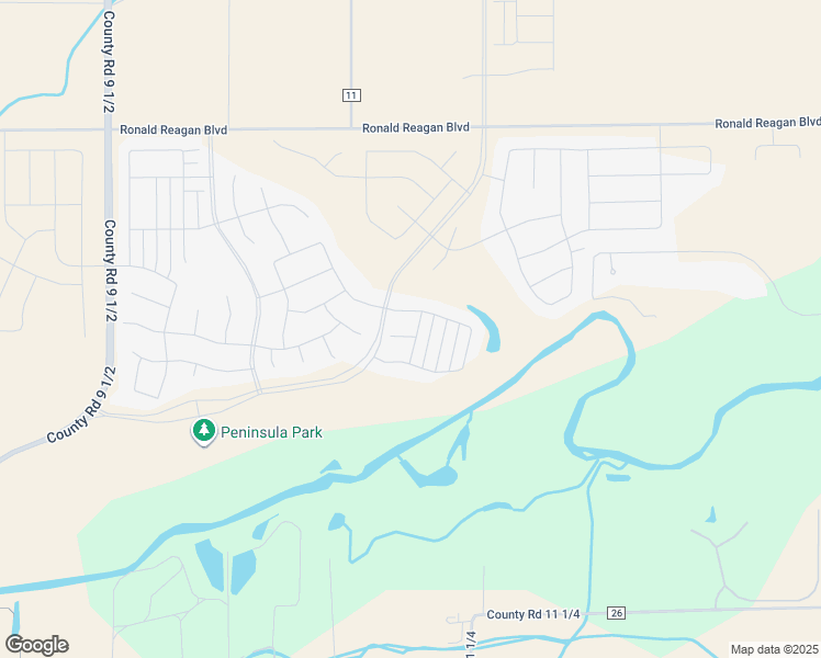 map of restaurants, bars, coffee shops, grocery stores, and more near 12586 Lake Trail Street in Longmont
