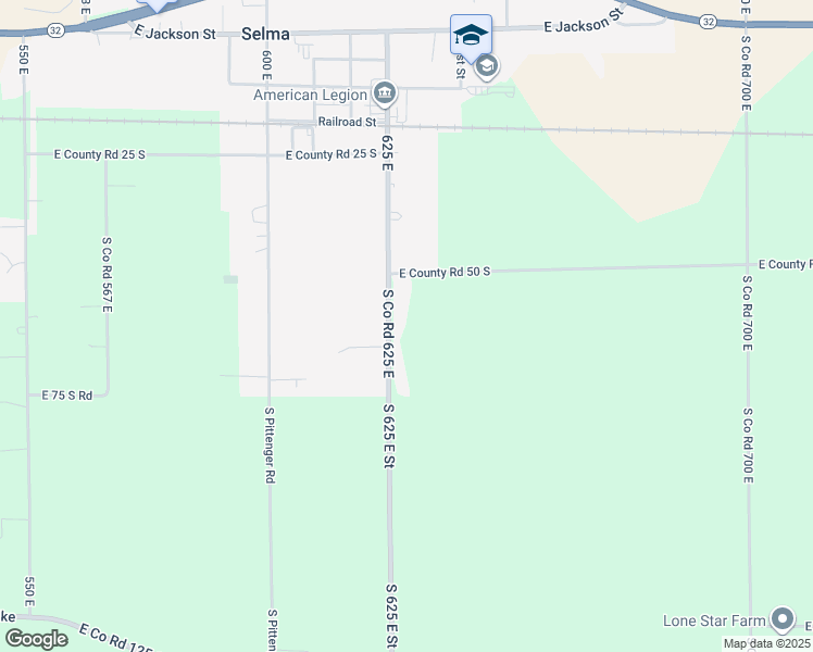 map of restaurants, bars, coffee shops, grocery stores, and more near 916 South Albany Street in Selma