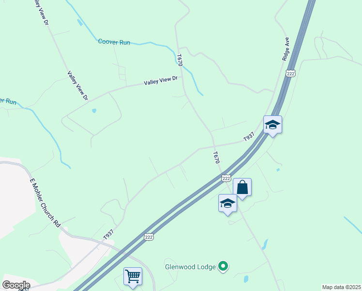 map of restaurants, bars, coffee shops, grocery stores, and more near 570 Ridge Avenue in Ephrata