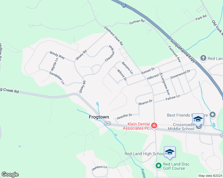map of restaurants, bars, coffee shops, grocery stores, and more near 516 Benyou Lane in New Cumberland
