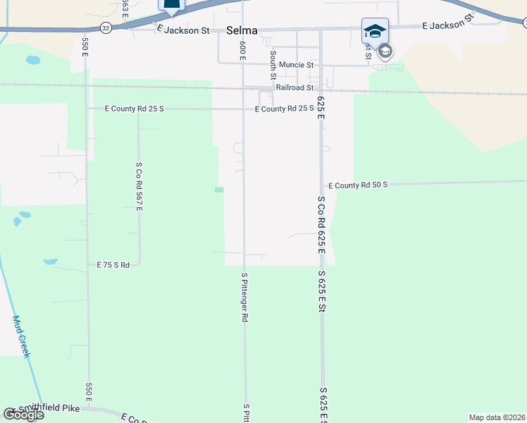 map of restaurants, bars, coffee shops, grocery stores, and more near 1000 South Pittenger Road in Selma
